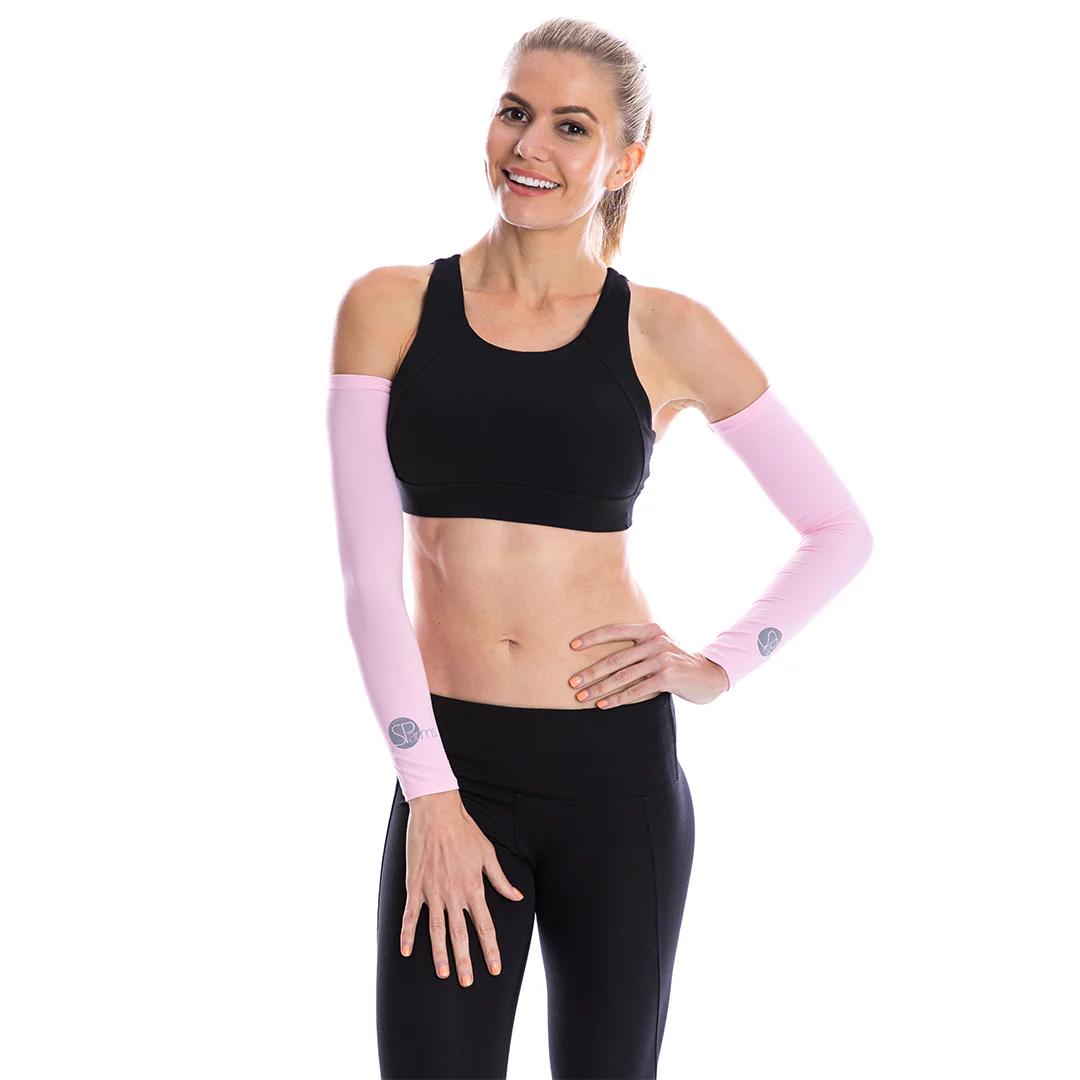 SParms UPF50+ Arm Sleeves (Pink, Pair) - Image 5