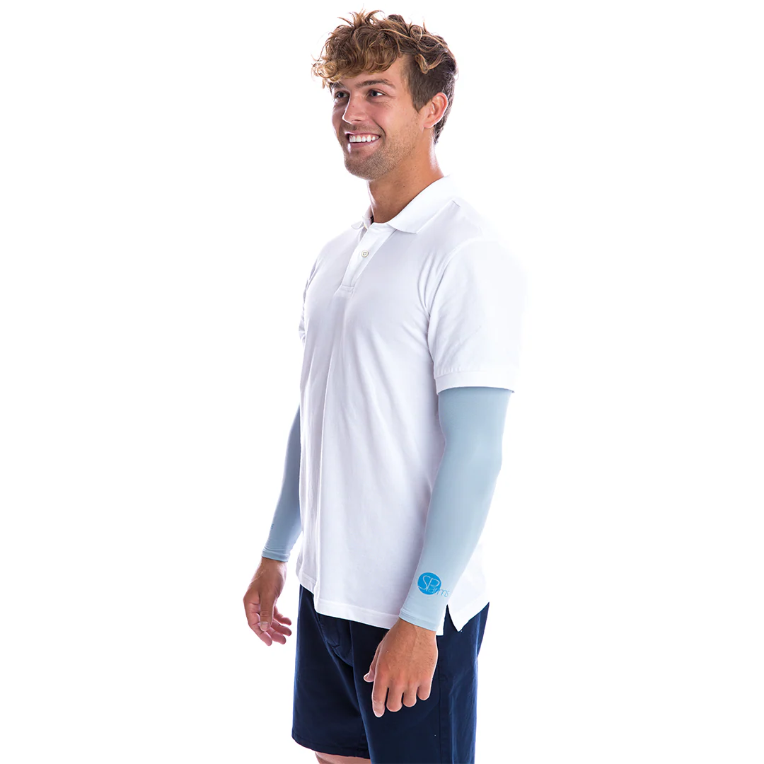 SParms UPF50+ Arm Sleeves (Grey, Pair) - Image 3